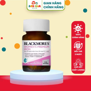 Viên bổ sung sắt bầu blackmore iron úc hộp 30 viên