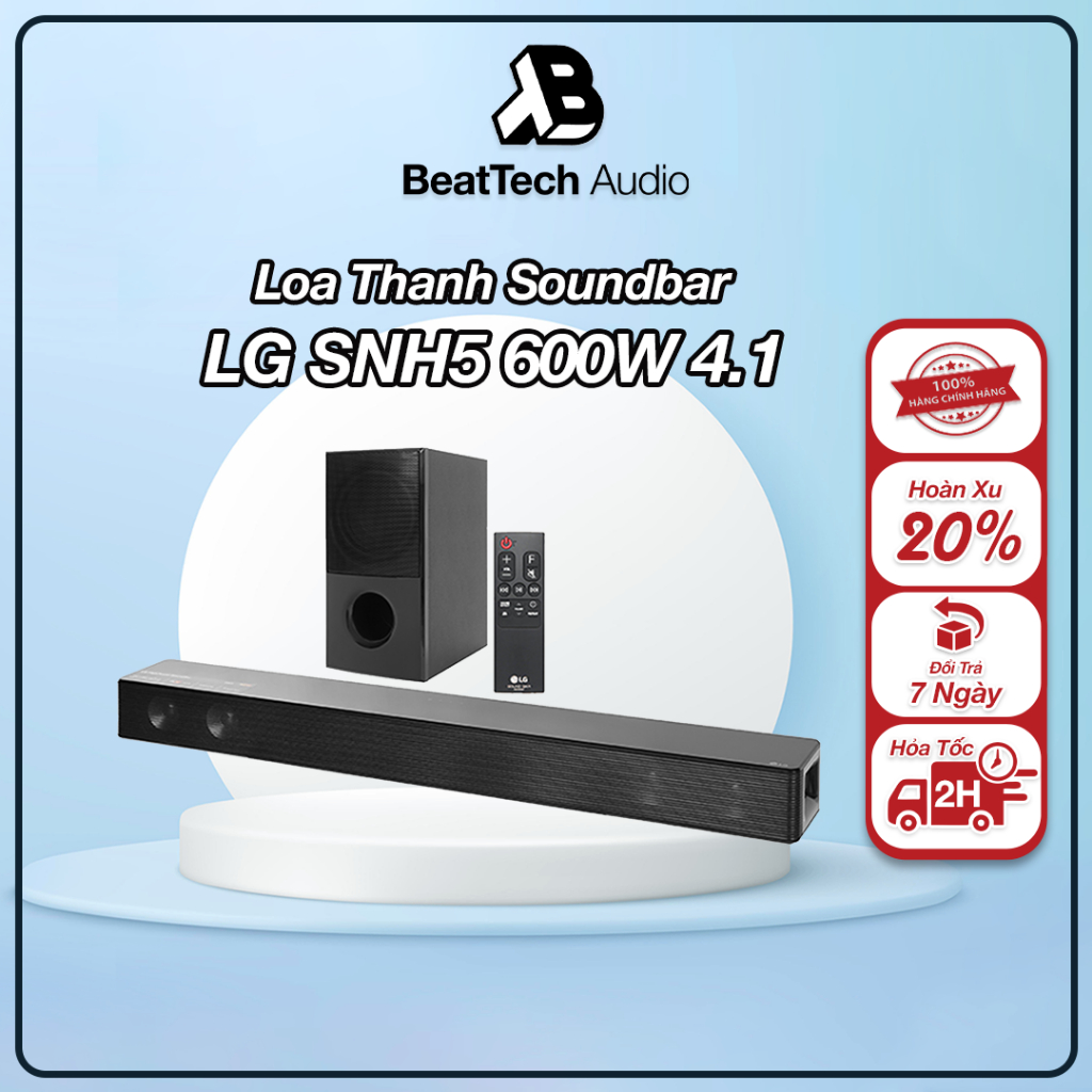 Loa thanh soundbar LG 4.1 SNH5 600W chính hãng Bảo Hành 12 Tháng