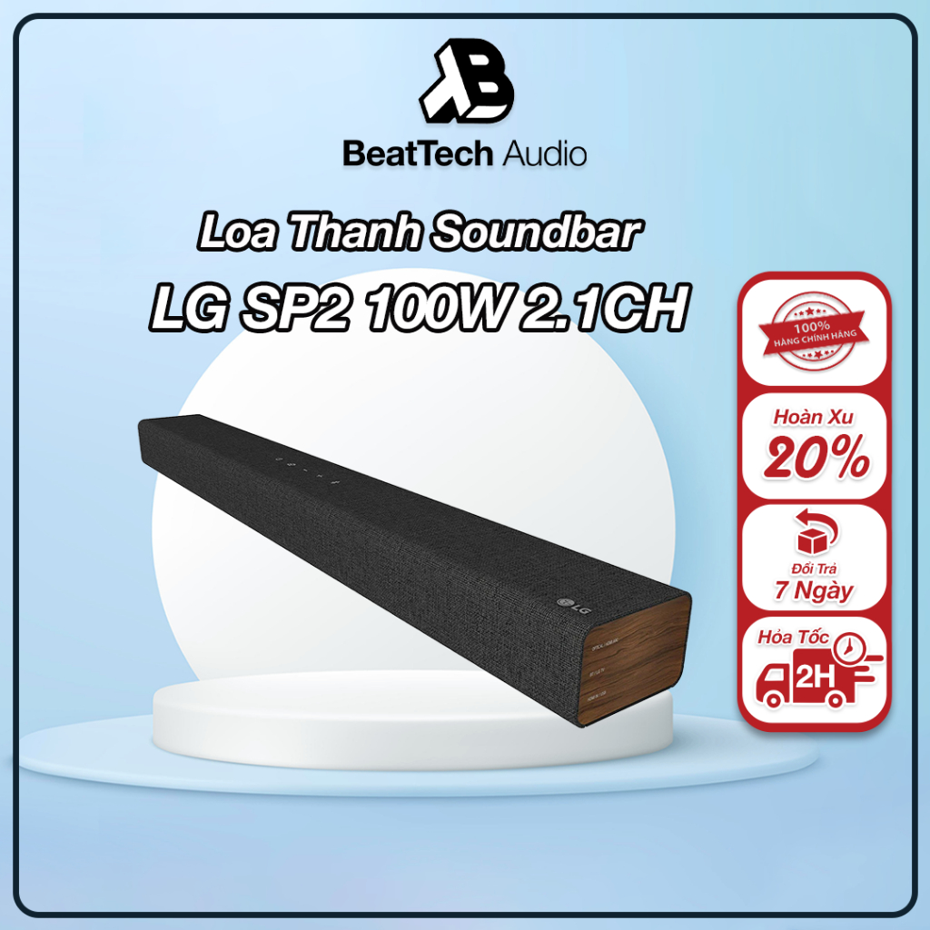 [Mã 159ELHA80K giảm 8% đơn 400K] Loa thanh LG Soundbar SP2 2.1 100W - Hàng chính hãng bảo hành 12 tháng