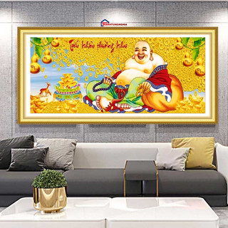Tranh đính đá phật di lạc vs087 vs088 df266 1m x 46cm - 1m50 x 65cm