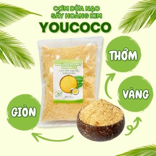 Vụn dừa nướng youcoco gói 500gr làm các món trà sữa dừa nướng, trang trí bánh, chè