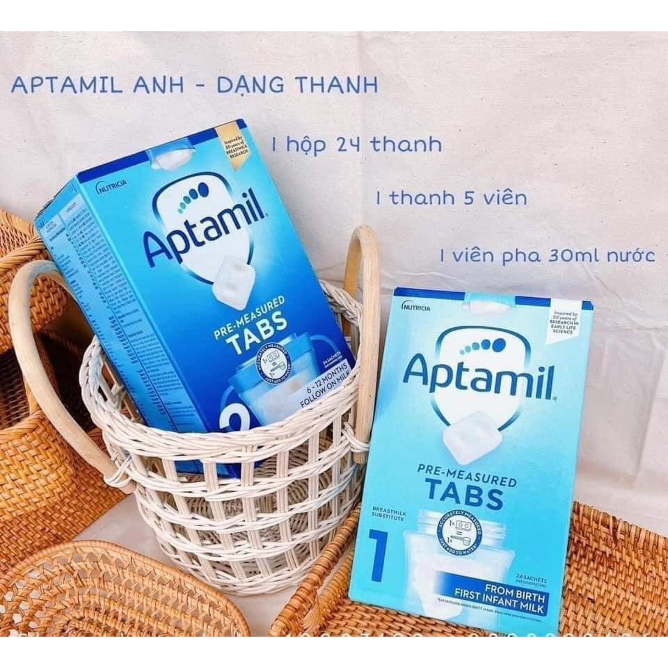 Sữa Aptamil UK số 1 Dạng Thanh 23G Cho Bé 0- 6 Tháng