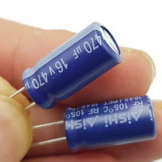 Combo tụ hóa 470uf 16v 8x16mm tụ phân cực lọc nguồn tụ aishi shoplinhkienht