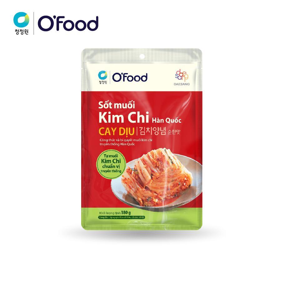 Combo 5 sốt muối kim chi và 1 sốt chấm thịt nướng O'food tặng 1 hộp nhựa cao cấp 2L