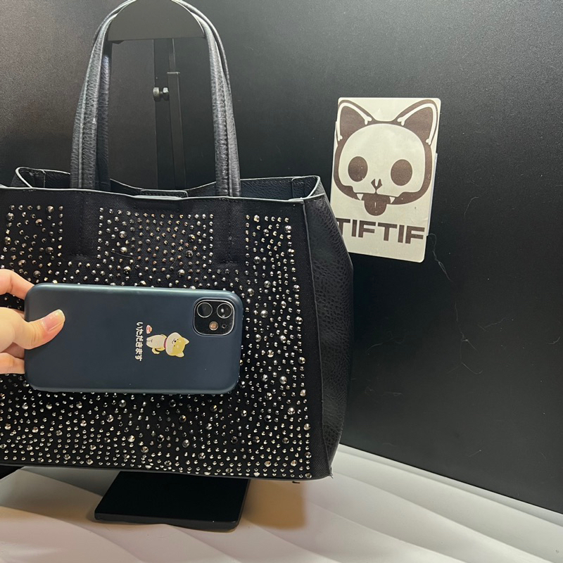 Túi tote đính đá si nhật