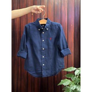 Sơ mi bé trai Ralph Lauren,sơ mi bé trai chính hãng ,sơ mi bé trai xuất dư,sơ mi Linen