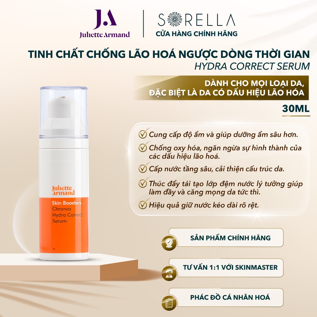 [JULIETTE ARMAND] Tinh chất chống lão hoá ngược dòng thời gian Hydra Correct Serum