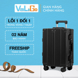 Vali du lịch size 20,Vali khung Nhôm Khóa Sập,vali size 20, vali cabin, vali tay kéo, vali xách tay nhà Valigo