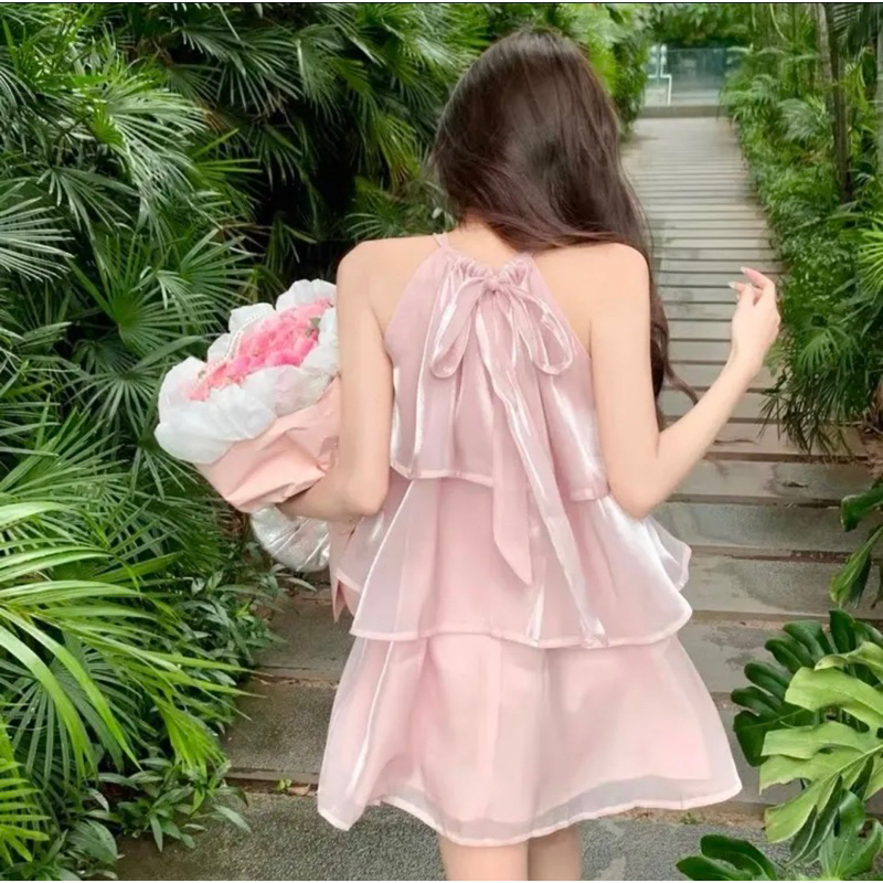 [NEW/HÀNG SẴN] Đầm tơ xoè 3 tầng váy sát nách organza - dilyshop - V05 | BigBuy360 - bigbuy360.vn