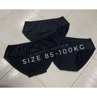 Quần lót đen thun lạnh co giãn size to