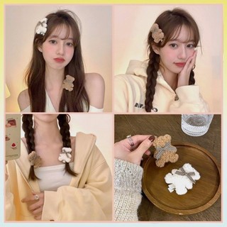  Kẹp tóc hình GẤU BÔNG đeo nơ xinh xắn phong cách Hàn Quốc - L2M