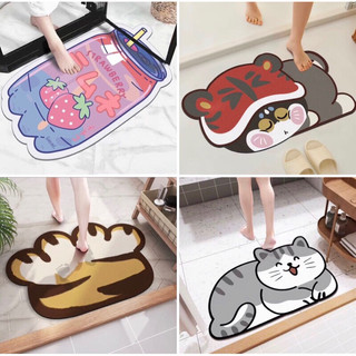 Thảm size 50x80cm thảm nỉ lì hình thú siêu xinh