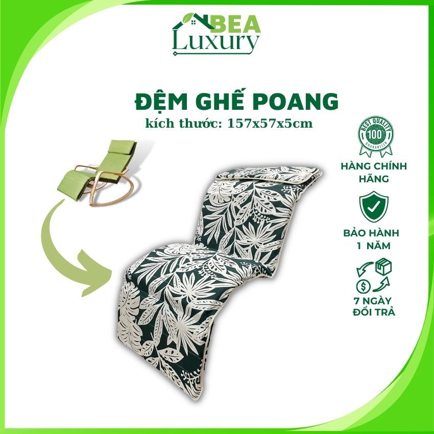 Nệm Ghế Poang Dài, Đệm Ghế Đọc Sách Thư Giãn
