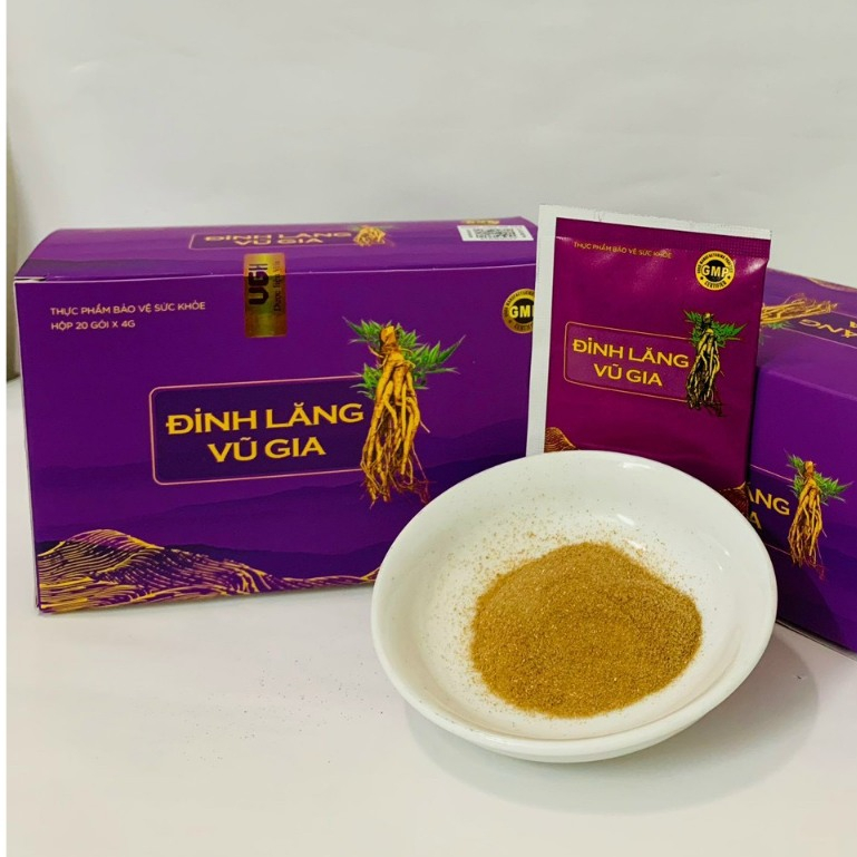 Trà Đinh Lăng Vũ Gia hộp 20 gói hòa tan