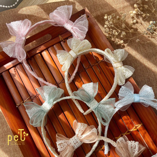  BST Mùa xuân 2024 - Băng đô ren nơ đứng 2 bên - Băng đô cài  Bờm  - Băng đô thun - Turban - Cho bé gái mới sinh tới lớn 