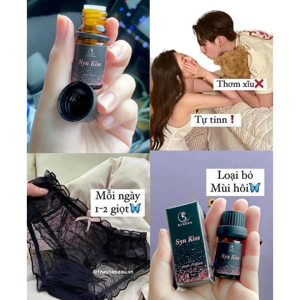 Nước hoa vùng kín nữ chính hãng Synkiss lưu hương 48h thơm lâu nước hoa cô bé bikini
