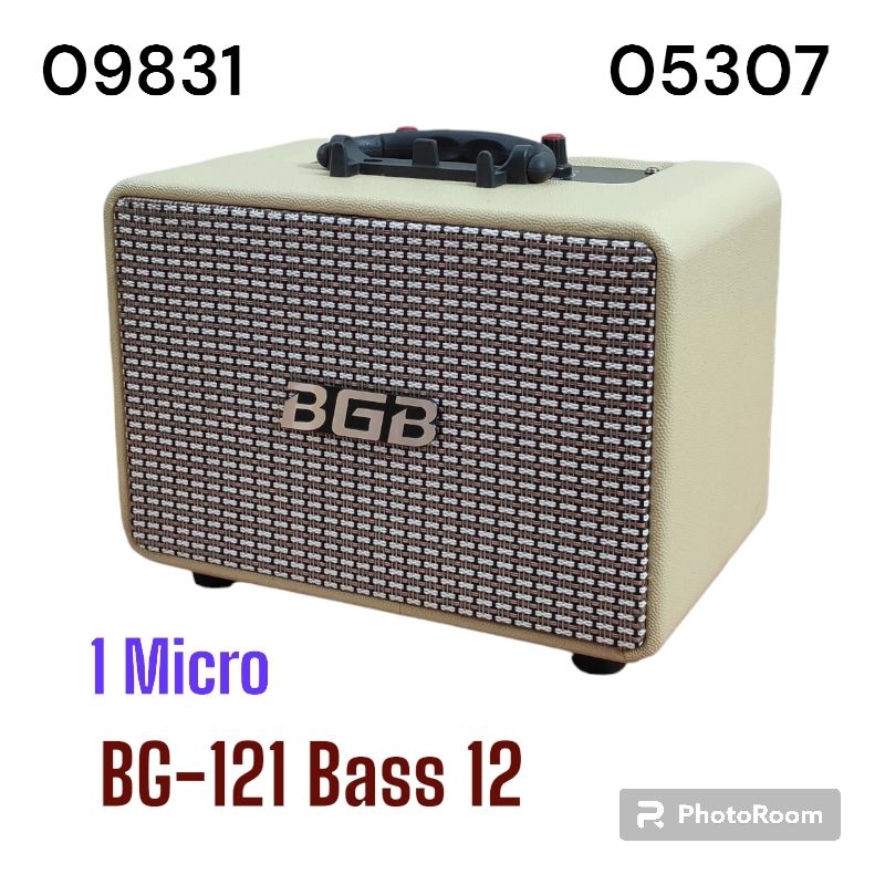 Loa kẹo kéo, loa vali xách tay Karaoke Bluetooth bass 12, tặng micro sạc cao cấp BGB BG-121