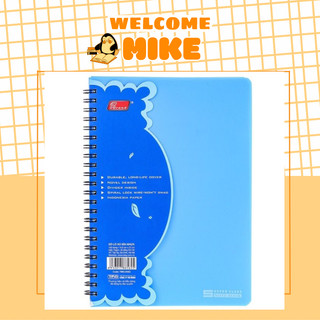 Sổ lò xo ghi chép  A4 bìa nhựa Pgrand TMG-8560 140 trang, 70gsm - MIKE STORE