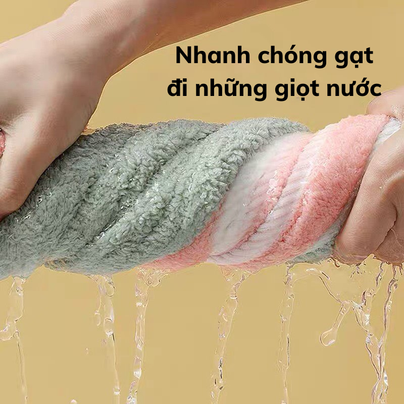 Khăn Quấn Tóc Nami Lau Tóc Nhanh Khô Loại Dày Siêu Thấm