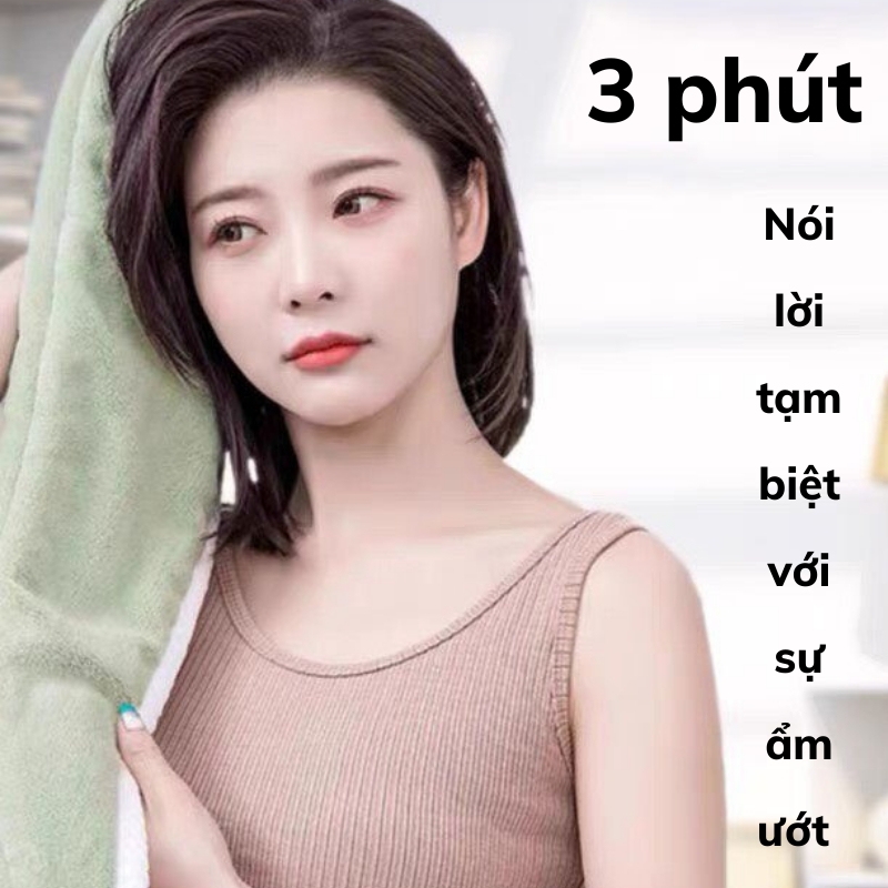 Khăn Quấn Tóc Nami Lau Tóc Nhanh Khô Loại Dày Siêu Thấm