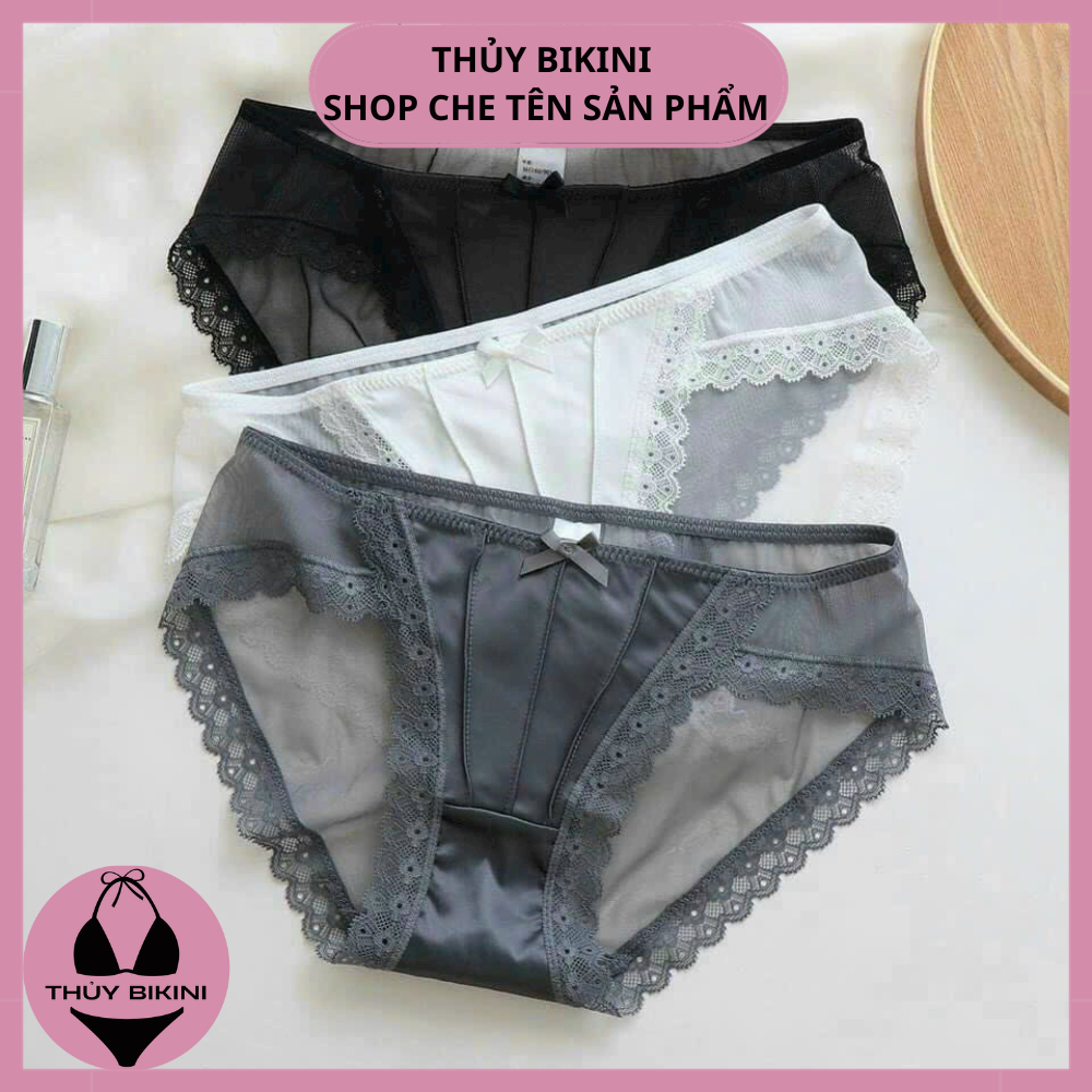 Quần nữ lụa phối ren Q035 siêu xinh hàng Quảng Châu