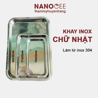 Khay Inox 304 Đựng Dụng Cụ Spa, Dụng Cụ Y Tế - NANOCEE OFFICIAL