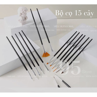 Bộ cọ nail vẽ móng 15 cây