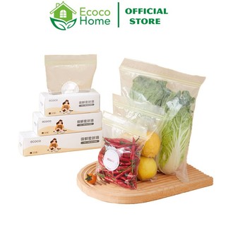  Túi Zip Đựng Thực Phẩm ECOCO Cao Cấp Bảo Quản Thức Ăn Đồ Khô Đồ Tươi Sống Trong Tủ Lạnh An Toàn Tái Sử Dụng 