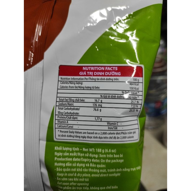 Kẹo dừa cà phê Mondy Tràng An gói 188g