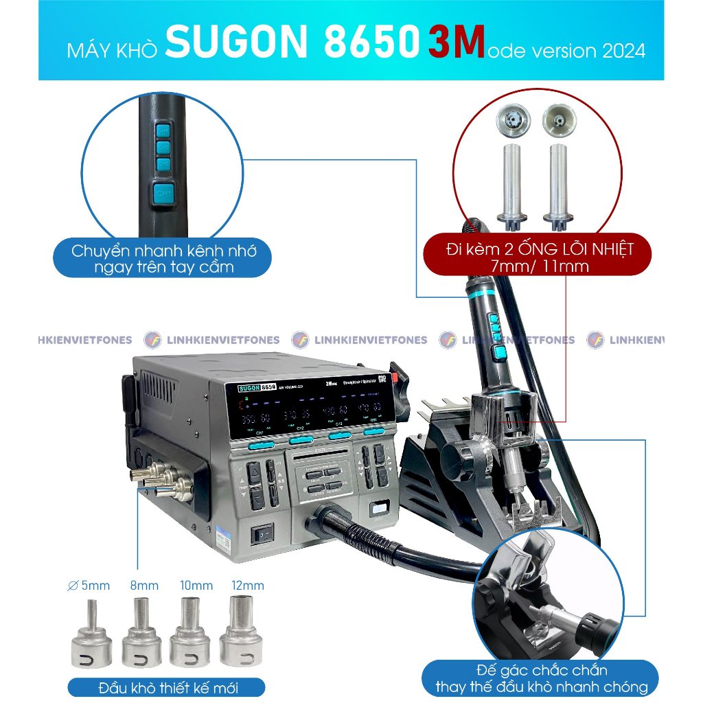 (NEW VERSION 2024) MÁY KHÒ SUGON 8650 3Mode