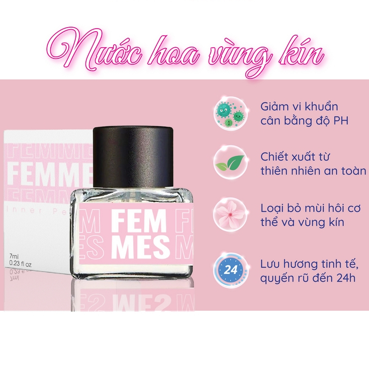 Nước hoa vùng kín Inner Perfume FEMMES 10ml mùi thơm quyến rũ sexy