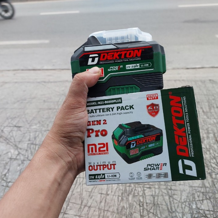 PIN 21V 6AH PLUS HỆ M21 DEKTON