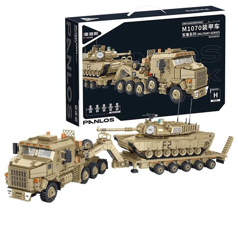 Xếp Hình Panlos 628015 Xe Quân Sự Vận Chuyển Xe Tăng M1070