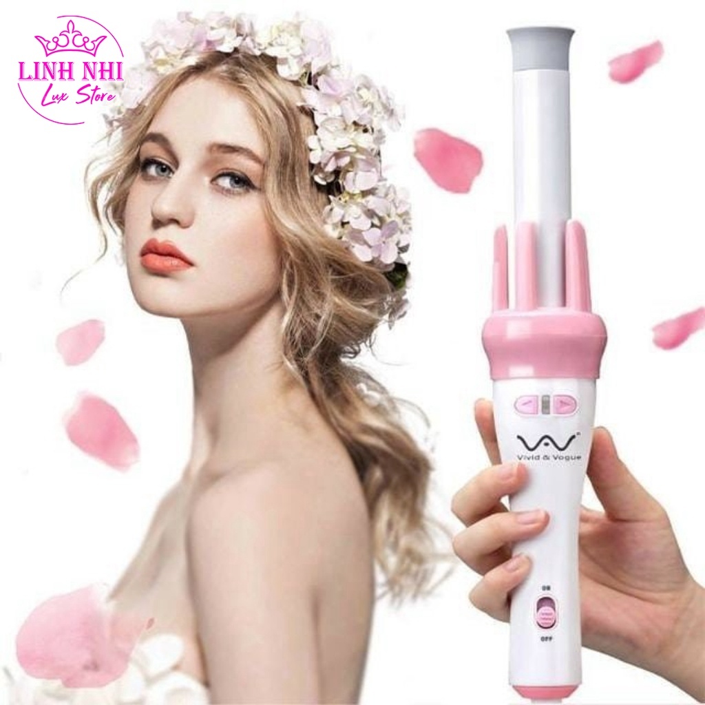 Máy uốn tóc tự động xoay 360 độ làm xoăn tóc , tiện sử dụng- Yun.shop32