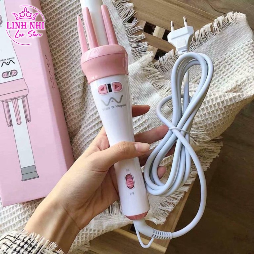 Máy uốn tóc tự động xoay 360 độ làm xoăn tóc , tiện sử dụng- Yun.shop32