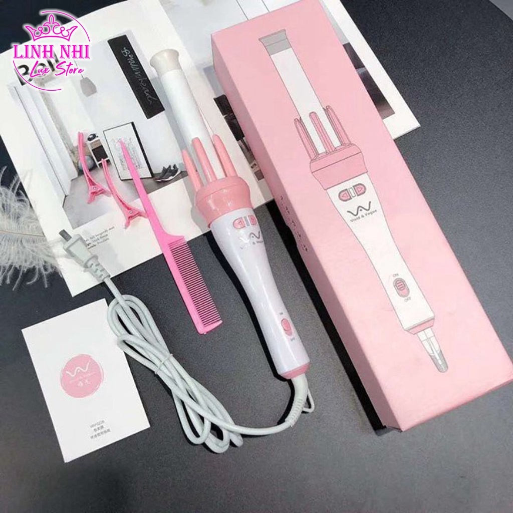 Máy uốn tóc tự động xoay 360 độ làm xoăn tóc , tiện sử dụng- Yun.shop32
