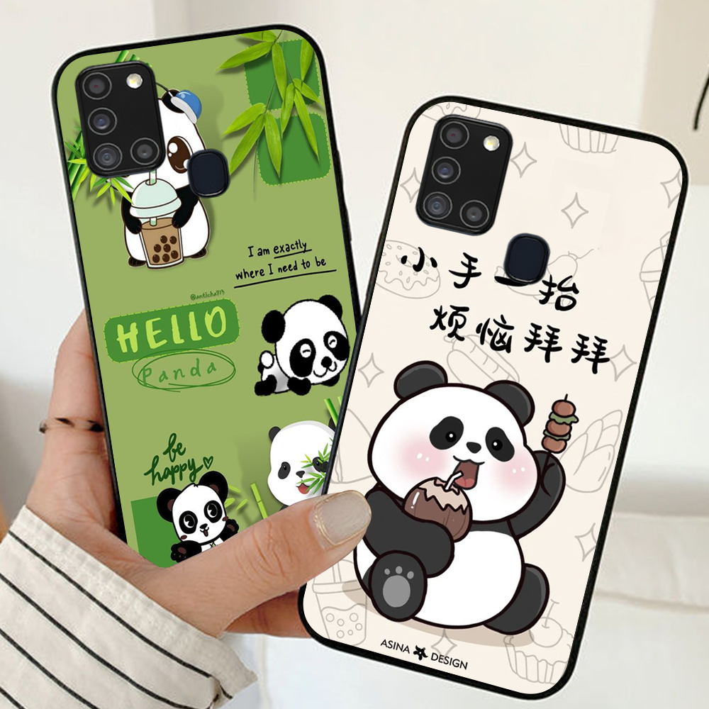 ốp lưng Samsung a21s in hình gấu trúc panda cute