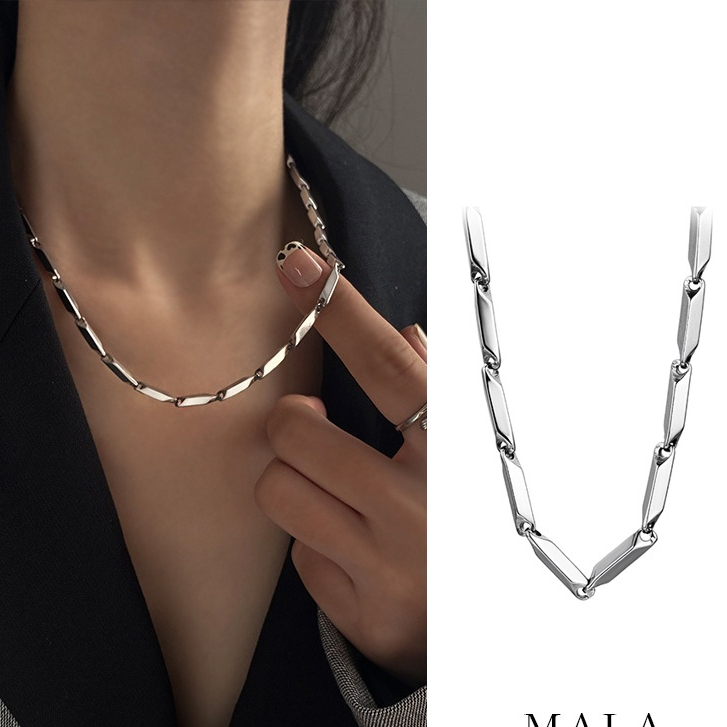 Vòng cổ nam nữ titan dây chuyền trơn basic dễ phối đồ SAZ thiết kế đơn giản nhiều lựa chọn -  Dây chuyền basic