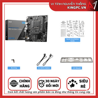 Mainboard - Bo mạch chủ MSI PRO H610M-E (Intel H610/ LGA 1700/ M-ATX/ 2 khe ram/ DDR4)