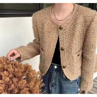 Áo khoác dạ tweed hạt gạo siêu sang hàng qccc l1