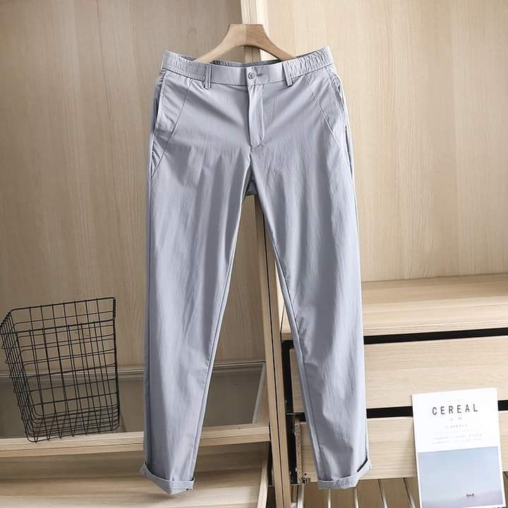 Quần dài nam vải đũi ống suông