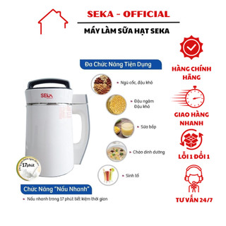 Máy làm sữa hạt Seka LN-D28, xay sinh tố, nấu cháo chậm lỗi 1 đổi 1, bảo hành 12 tháng