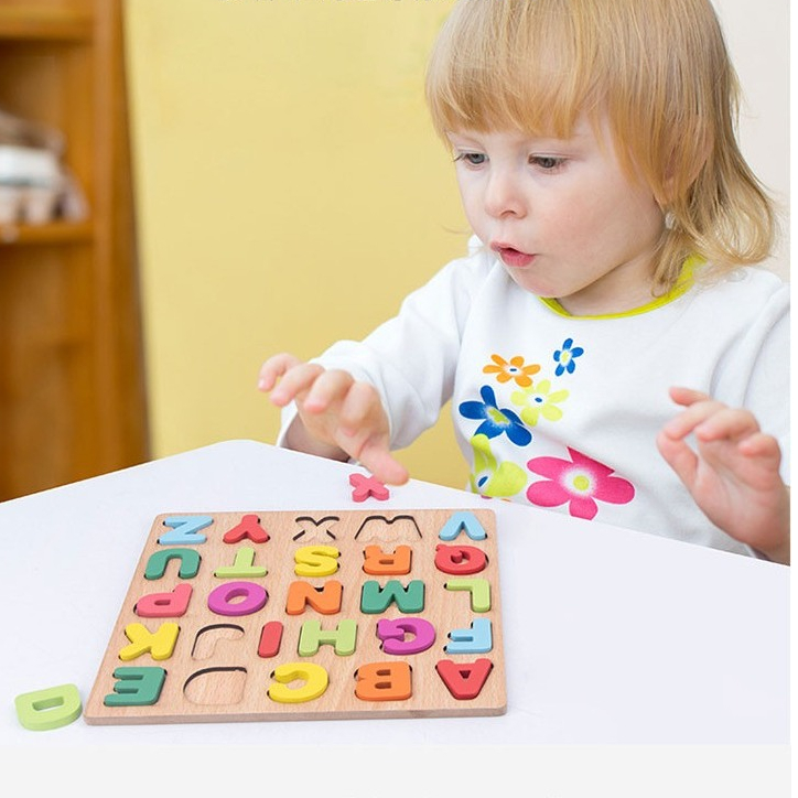 Đồ Chơi Bảng Gỗ Nổi Chữ Cái Và Số Hình Vuông Memocshop Bảng Nổi Kích Thước 20x20cm Giúp Bé Phát Triển Tư Duy