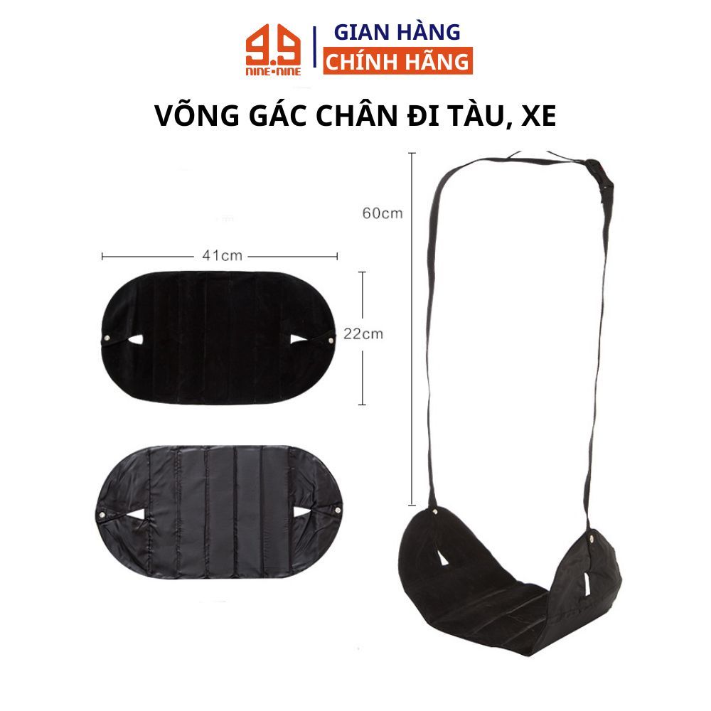Võng Gác Chân Bằng Vải Oxford tiện dụng cho ngồi bàn văn phòng, đi tàu xe, máy bay GD_V002