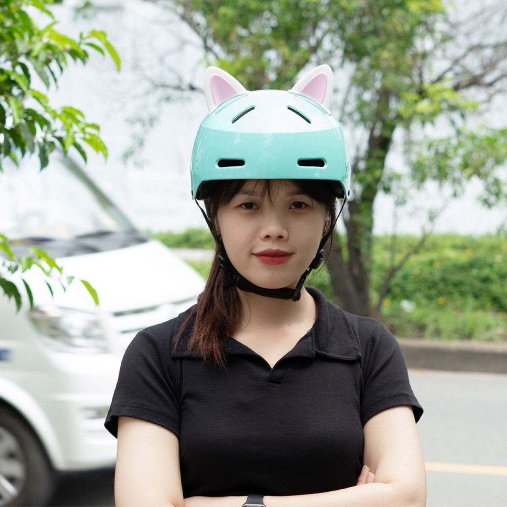 Nón Thể thao HOSS AT50H Siêu Nhẹ Tăng Đưa Chỉnh Size Linh Hoạt - Tặng Tai Mèo, Tai Gấu Ngẫu Nhiên