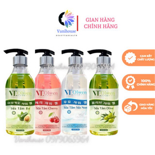 Vt.olwen - sữa tắm sữa non, bơ, cherry , olive cấp ẩm , mềm da, phù hợp mọi loại da.