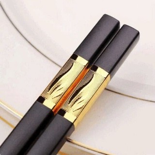Combo 30 đôi đũa hợp kim mạ vàng