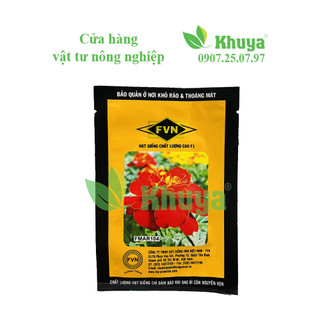Hạt giống Vạn Thọ Ban Mai Pháp Đỏ FVN FMAR104 Mỹ Alaska Red