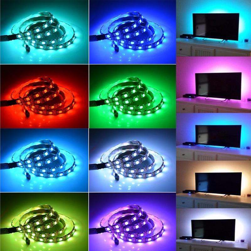 Dây Đèn Led RGB 16 Triệu Màu 5m 10m Nháy Theo Nhạc Điều Khiển Bằng Điện Thoại, Dây LED RGB Trang Trí Decor Phòng