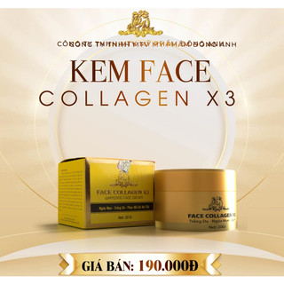 Kem face Collagen X3 Đông Anh ngừa mụn trắng da phục hồi da hư tổn 20g